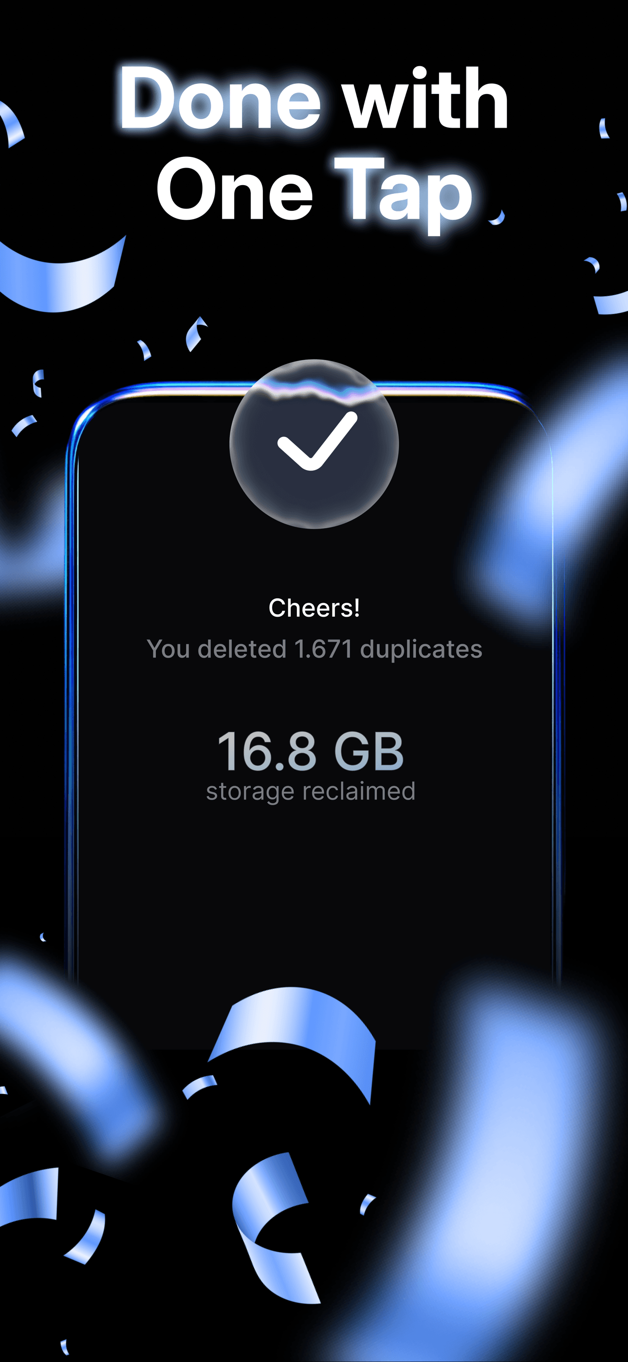 Done with one tap